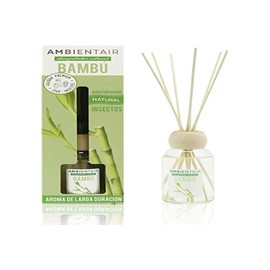 Ambientair Difusor de Varillas 100 ml – Aroma Bambú – Línea Jardín – Repelente Natural de Insectos – Aromatizante de Ambiente con Varillas de Ratán