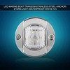 12V Marine Boat Transom White LED Stainless Steel Waterproof Anchor