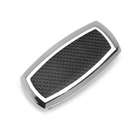Ox & Bull Trading Co. Stainless Steel Inlaid Black Carbon Fiber Money Clip