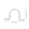 COHEALI 60pcs PVC Insulated Flame Retardant Pipe Clamp Bracket Support