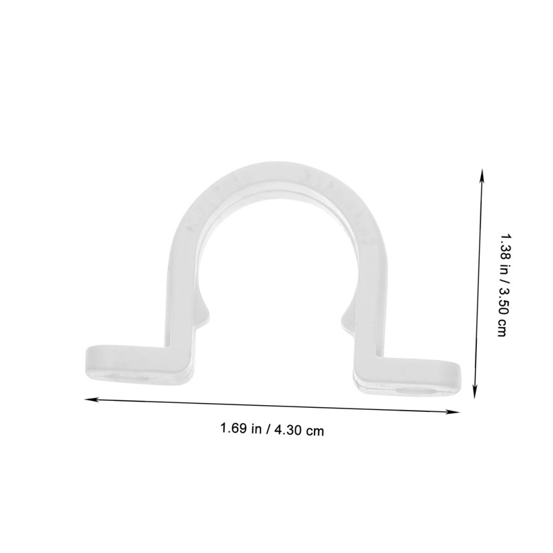 COHEALI 60pcs PVC Insulated Flame Retardant Pipe Clamp Bracket Support
