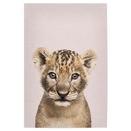 artboxONE Poster 30 x 20 cm Picture for Children's Room Lion Nursery - Picture Lion Baby Shower Cub