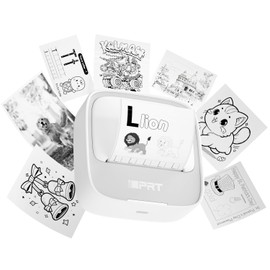 iDPRT Sticker Maker, Portable Thermal Printer with 1 Roll Sticker Paper, Bluetooth Inkless Printer Mini Label Maker for Study, DIY, Notes, Mini Label Maker with Multiple Template in Free App, Grey