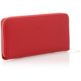 Lisa Larson LTLY-02 LTLY-02 Women's Wallet, YKK Zipper, Long Wallet, Cowhide Leather, Genuine Leather, LTLY-02, red