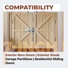 Xinafan Barn Door Jamb Latch, Zink-Plated Barn Sliding Door Hardware