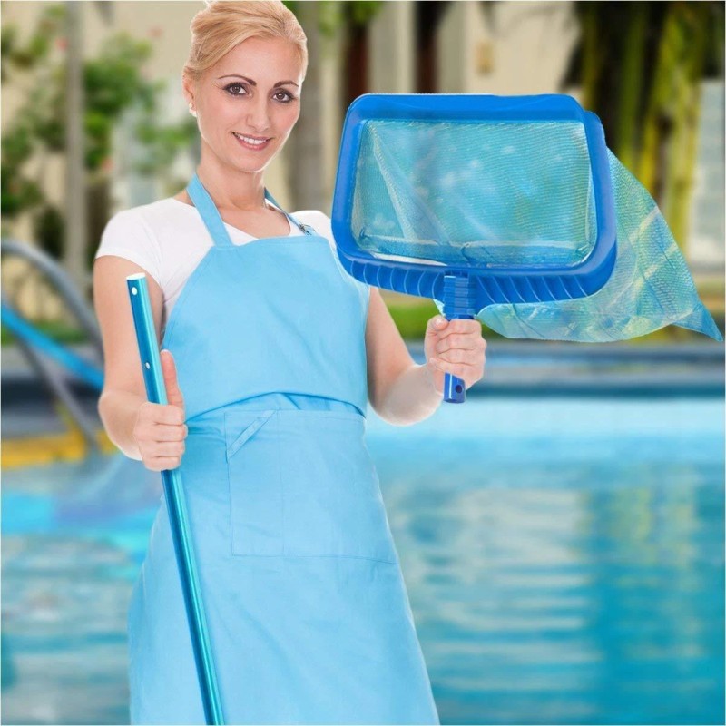 Stargoods Pool Skimmer Net Heavy Duty Leaf Rake Cleaning Tool
