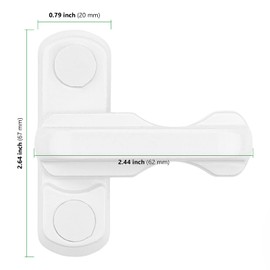 HAKZEON Set of 15 White Sash Jammers, Window Locks with Screws, Zinc Cast Alloy Window Anti-Theft Flush Lock Sash Jammer Blocker for UPVC PVC Doors Windows