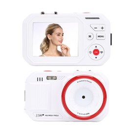 Jectse 48MP HD 16x Zoom Autofocus WiFi Digital Camera with Dual Screens, Capturing Stunning Details, Clear Focus, Facilitating Effortless Selfies with 2.8 Inch Color Screen for (White)