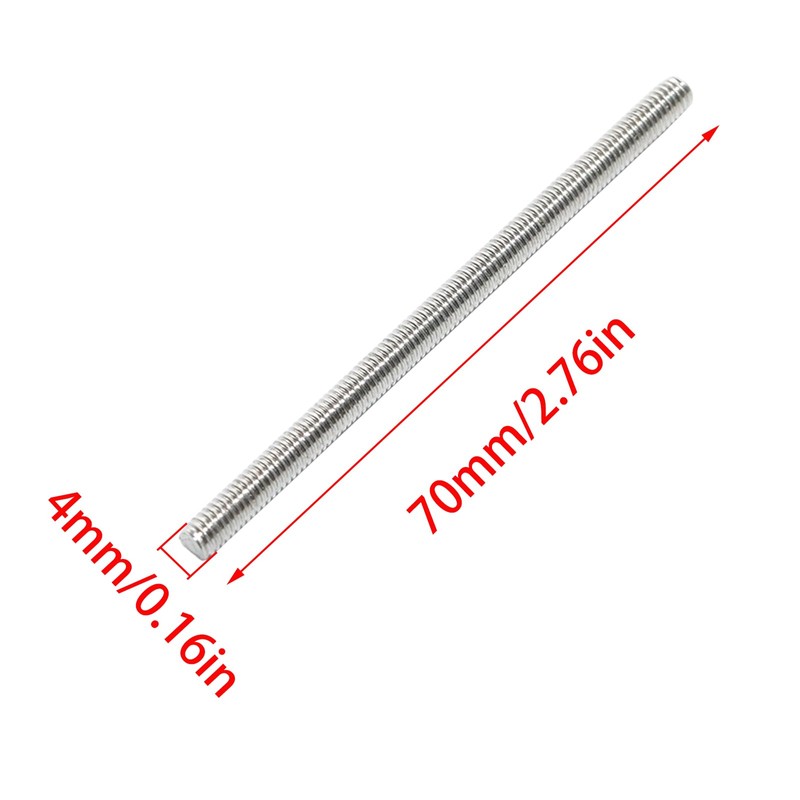 Pocoxll 5 Pcs 304 Stainless Steel Fully Threaded Rod, Right