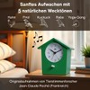 KOOKOO EarlyBird Green Alarm Clock with Bird Melody (Original Recording)