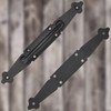 KOTARBAU® Door Handle 270 mm Wrought Iron Door Handle Black