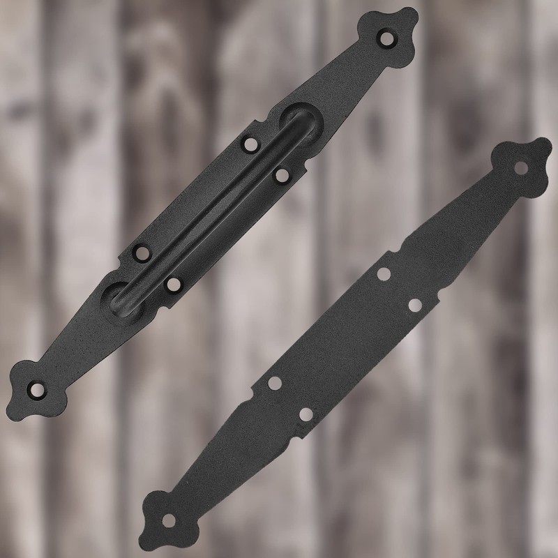 KOTARBAU® Door Handle 270 mm Wrought Iron Door Handle Black