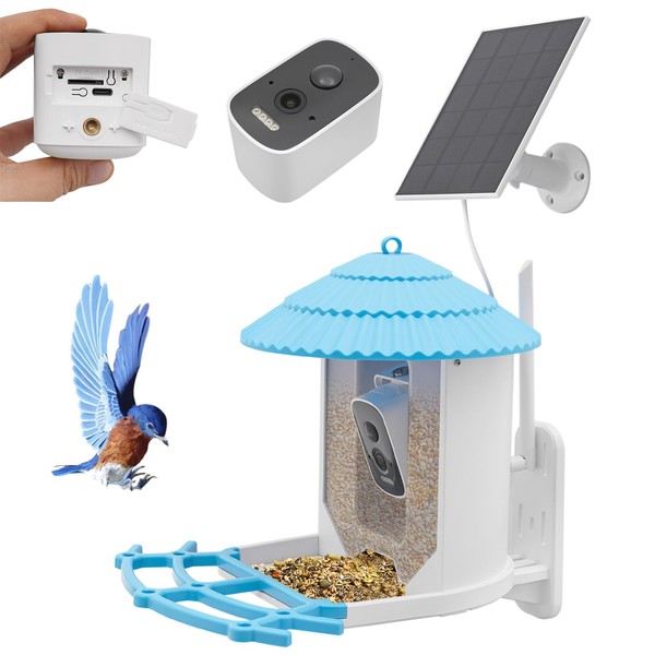 Bird Feeder with Camera, 2560 * 1440 Resolution Smart Solar