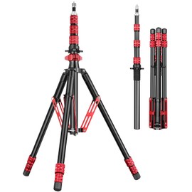 FreeSea Light Stand with Storage Bag, 87.4 inch/2.22m Aluminium Photography Tripod for Reflectors, Softboxes, Flash, Strobe Lights, Umbrellas, Compact Lightweight Light Tripod