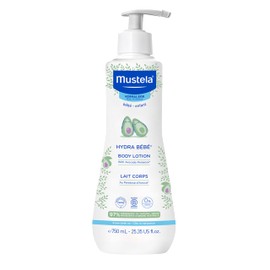 Mustela Hydra Bebe Body Lotion - Daily Moisturizing Baby Lotion with Natural Avocado, Jojoba & Sunflower Oil – 25.35 fl. oz.