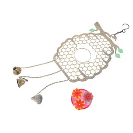 Hummingbird Feeders Innovative Hanging Beehive Wind Chimes Hummingbird Feeder for Outdoor Garden Lawn