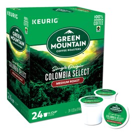 Green Mountain Coffee Roasters Colombia Select, Single-Serve Keurig K-Cup Pods, Medium Roast Coffee, 24 Count