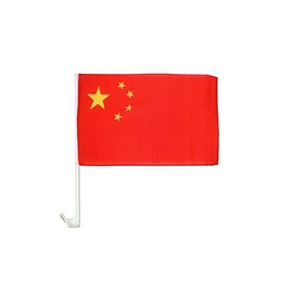AES 12x18 China Country Single Sided Car Vehicle 12"x18" Flag Fade Resistant Double Stitched Premium Penant House Banner