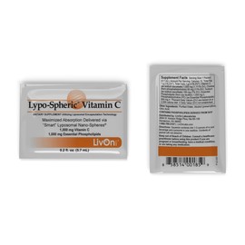 Lypo–Spheric Vitamin C – 1,000 mg Vitamin C & 1,000 mg Essential Phospholipids Per Packet – Liposome Encapsulated for Improved Absorption – 100% Non–GMO, 1 Carton, 0.2 Fl Oz (Pack of 30)