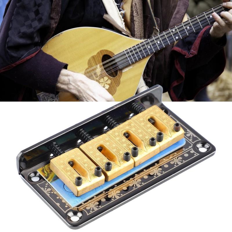 Guitar Fixed Bridge Electric Bass Hardtail Saddle Bridge Tool Metal