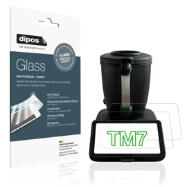 dipos 2 x Screen Protector 9H Compatible with Vorwerk Thermomix TM7 Protective Film - 10 Inch Film Accessories, Made in Germany