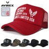 AVIREX Front Embroidered Limited USA Mesh Cap, charcoal camouflage, 57