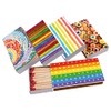 jameitop® XL Matchboxes, 10 cm with Rainbow/Pride/Peace Design Matches, Pack