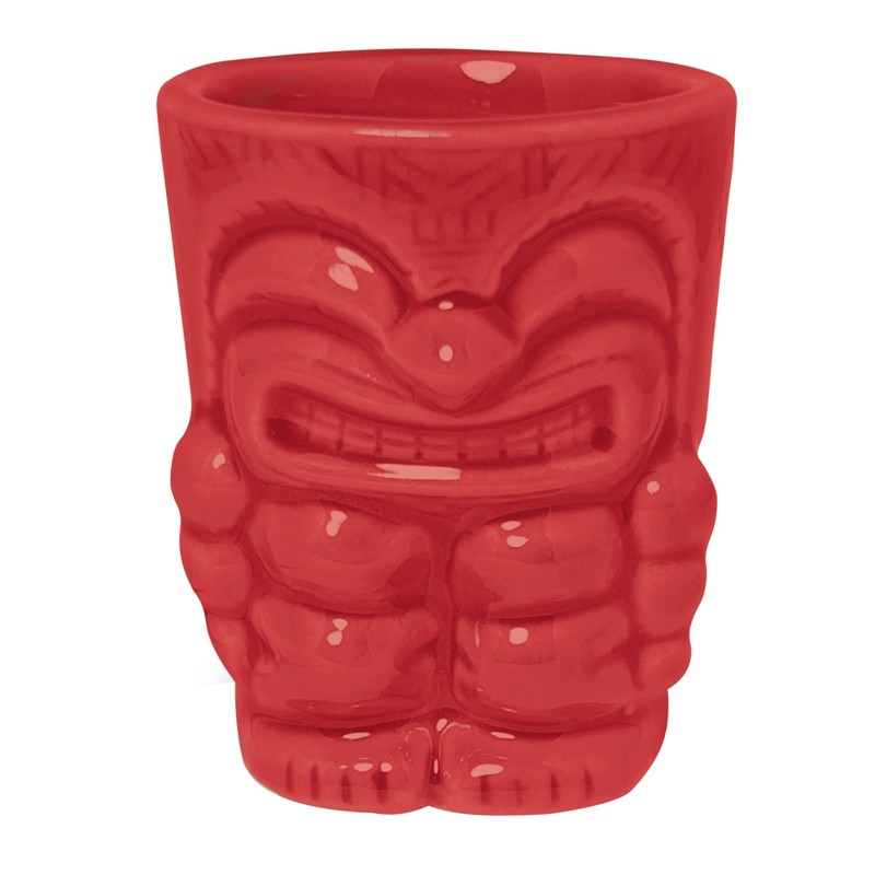 Bar Bespoke Ceramic Tiki Shots 4 Pack