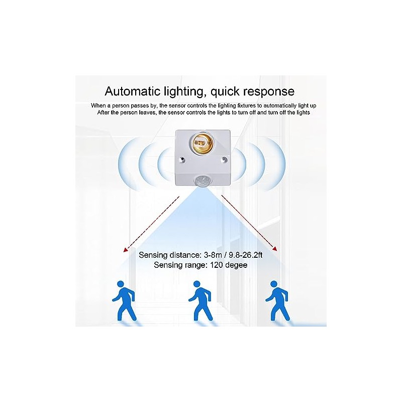 Portalmpara con Sensor de Movimiento Pir