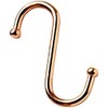 Merriway BH03899 (12 Pcs) Coppered Kitchen Utility Rack S-Hook, Ball