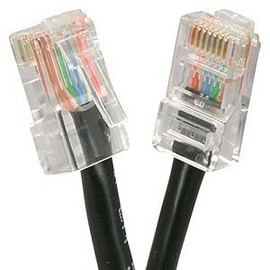 1Ft Cat.6 Non-Boot Patch Cable Black
