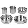 Outdoor Stainless Steel Cookware Set 5‑Piece Camping Portable Cooking Pots