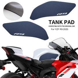2025 New For YAMAHA YZF-R9 YZF R9 2026 Side Fuel Tank pad Tank Pads Protector Stickers Knee Grip Traction Pad （black）