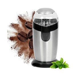 Avilia Trita Kaffeemühle 120 W mit Klingen aus Edelstahl und hygienischem Behälter aus Edelstahl