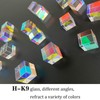 YOKIOU RGB Cube Prism, 15/18/20mm Dispersion Prism Optical Glass X-Cube