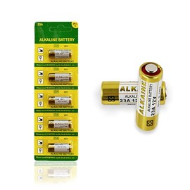 Fenzer 21/23 12V Alkaline Battery, 5 Count Pack, A23, A23E, MN21, LRV08, V23GA 12 Volt Battery, Long-Lasting for Key Fobs, Car Alarms, GPS Trackers, and More
