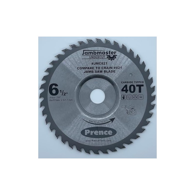Jambmaster JMC821 Replacement Undercut Jamb Saw Blade Comparable to Crain