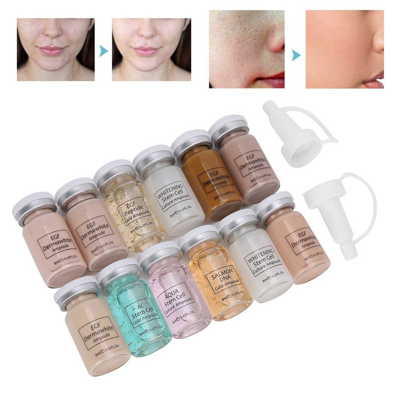 ibcccndc 6pcs Liquid Foundation 6pcs Serum Face Skin Brightening Rejuvenation