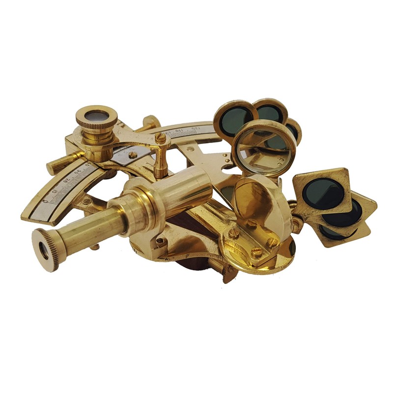 The New Antique Store Brass Pocket Sextant London Solid Brass
