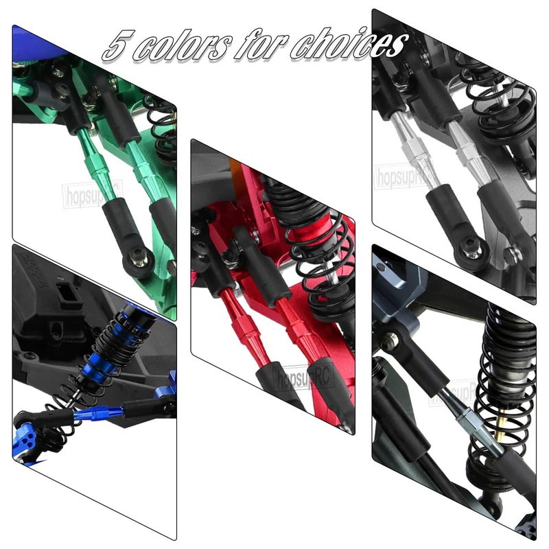 hopsupRC Adjustable Turnbuckles Upgrades Part for 1/10 Slash/Rustler/Stampede/Bandit VXL 4WD,