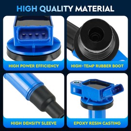 Ignition Coil Pack 4pcs for Toyota Camry Corolla Highlander RAV4 Solara Matrix, Lexus HS250h Pontiac Vibe Scion tC xB, C1330, UF333, 90919-02244