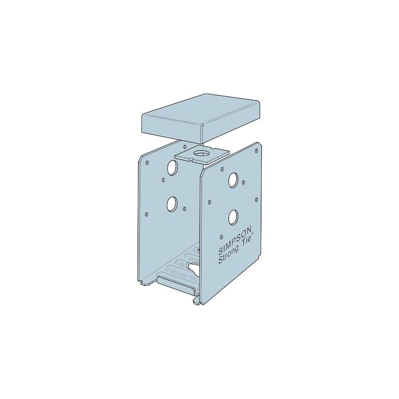 Simpson Strong-Tie ABU46RZ - ZMAX Galvanized Adjustable Standoff Post Base