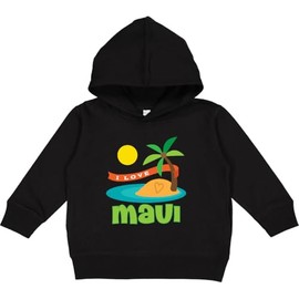 inktastic I Love Maui Toddler Hoodie 4T Black 1ca36