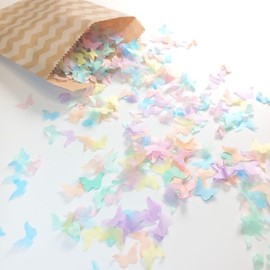 Biodegradable Wedding Butterfly Confetti - Pastel Colours