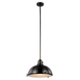 Trans Globe Lighting PND-1006 WB Indoor Performance 17" Pendant, Weathered Bronze