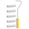 Set of 5 Replacement Roller Magic Velvet 10 cm +