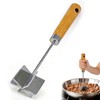 Stainless Steel Meat Chopper & Masher, 10.6 Inch Ground Beef