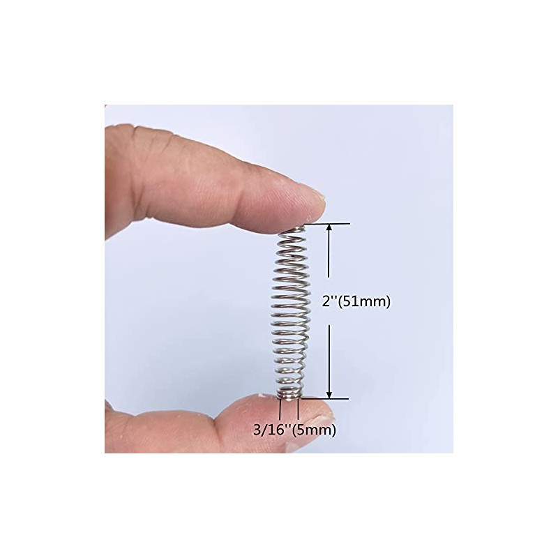 2-PACK Replacement Pruning Shear Spring (Length 2'' / Bore Diameter