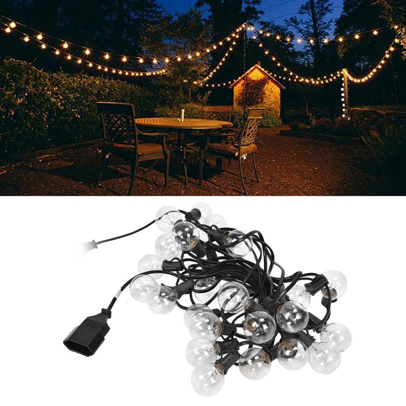 7.65m G40 Bulb String Light 25LED Waterproof Decorative String Lamp