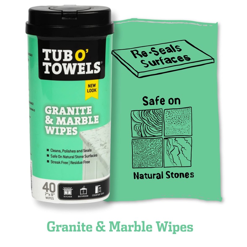 Tub O' Towels Household Cleaning Wipes Variety Pack, 7" x